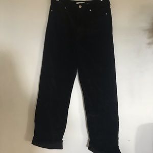 Black corduroy jeans from forever21